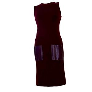 W By Worth wool sleeveless Sweater Dress